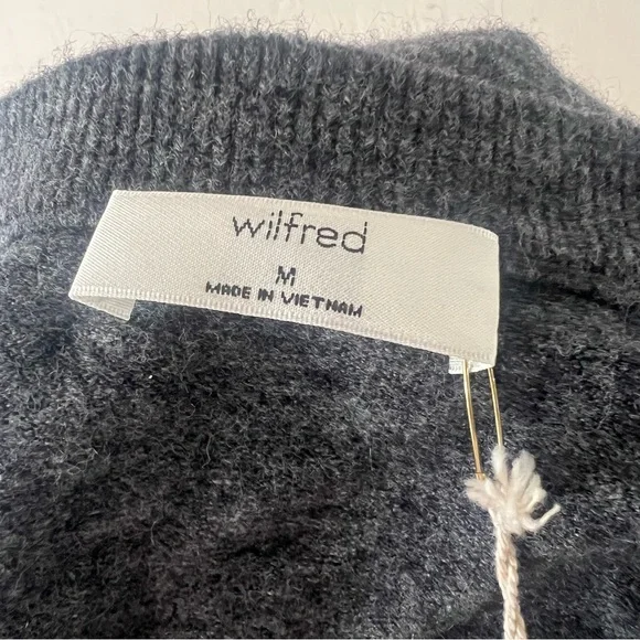 NWT Heather Charcoal Softspoke Wilfred Aritzia Cardigan - Picture 9 of 13
